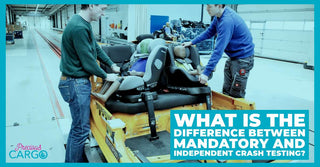 What is the difference between mandatory and independent crash testing?