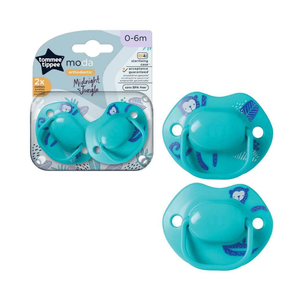 Tommee Tippee Moda baby/boy soother/dummy 0-6m Blue