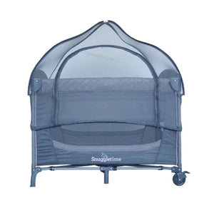 SNUGGLETIME QUILTED CO-SLEEPER CAMP COT WITH MOSQUITO NET