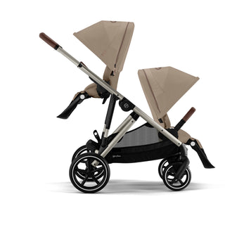 CYBEX GAZELLE S & CLOUD G TWIN TRAVEL SYSTEM (Almond beige)