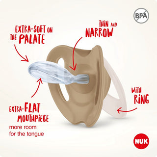 NUK STAR SILICONE SOOTHER- 2 PACK