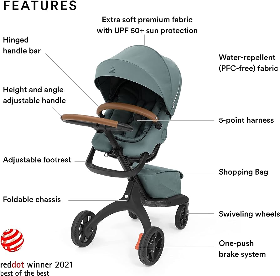 stokke xplory compatible car seats STOKKE® XPLORY® X WITH BASSINET & CAR SEAT ADAPTERS (display unit) – Precious Cargo