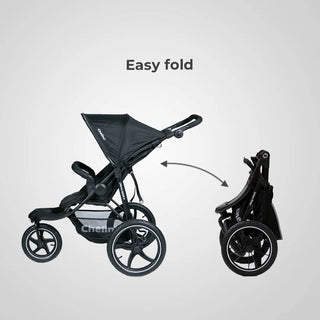CHELINO PLATINUM URBAN RIDER II & CYBEX ATON B2 TRAVEL SYSTEM