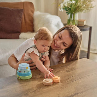 TINY LOVE FARMERS FUNDAY WOODEN STACKING TOWER