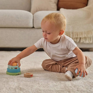 TINY LOVE FARMERS FUNDAY WOODEN STACKING TOWER