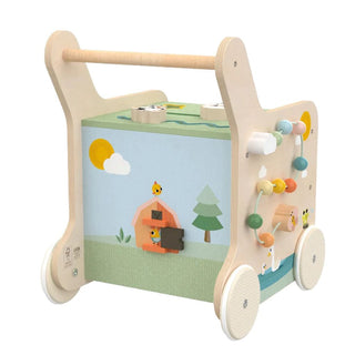 TINY LOVE FARMERS FUNDAY PUSH & PLAY WOODEN WALKER