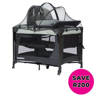 CHELINO TIFFANY LUX 2-IN-1 CO-SLEEPER CAMP COT