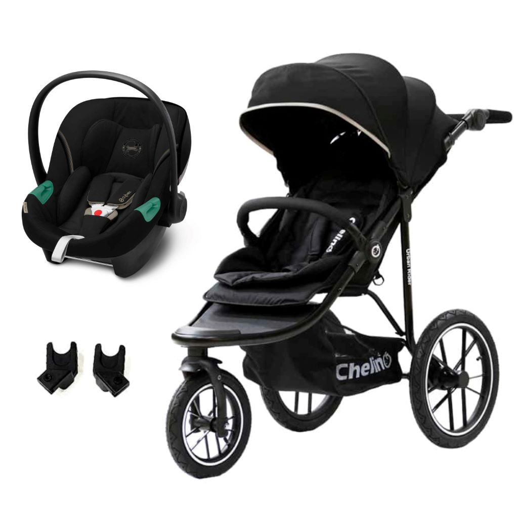 CHELINO PLATINUM URBAN RIDER CYBEX ATON B2 TRAVEL SYSTEM