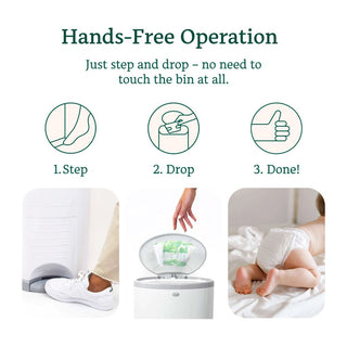 KORBELL CLASSIC HANDS-FREE NAPPY BIN 26L BUNDLE
