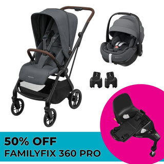 MAXI COSI LEONA², PEBBLE 360 PRO², FAMILYFIX 360 PRO (SLIDETECH™) TRAVEL SYSTEM