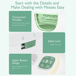 MOMCOZY BABY WIPE WARMER & DISPENSER
