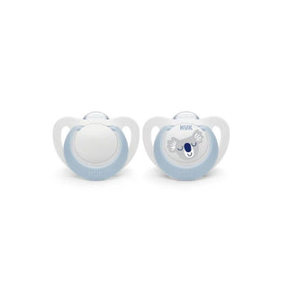 NUK STAR SILICONE SOOTHER- 2 PACK