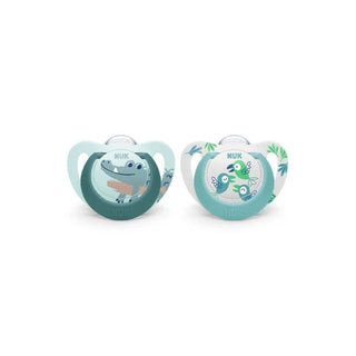 NUK STAR SILICONE SOOTHER- 2 PACK