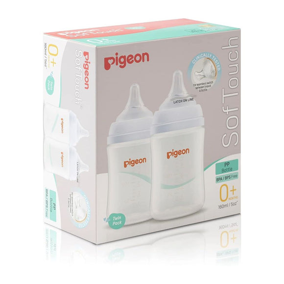 PIGEON SOFTOUCH™ PERISTALTIC PLUS™ 160ML- TWIN PACK