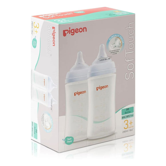 PIGEON SOFTOUCH™ PERISTALTIC PLUS™ 240ML- TWIN PACK