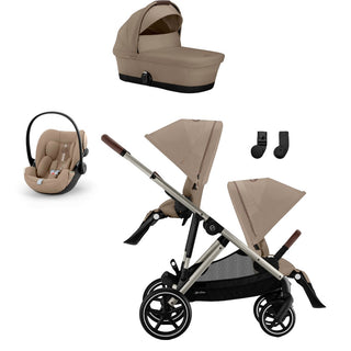 CYBEX GAZELLE S & CLOUD G SIBLING TRAVEL SYSTEM (Almond beige)