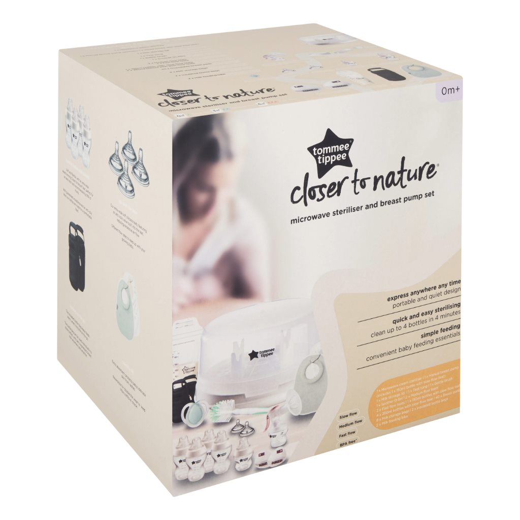 TOMMEE TIPPEE MICROWAVE STERILISER BREASTPUMP KIT – Precious Cargo