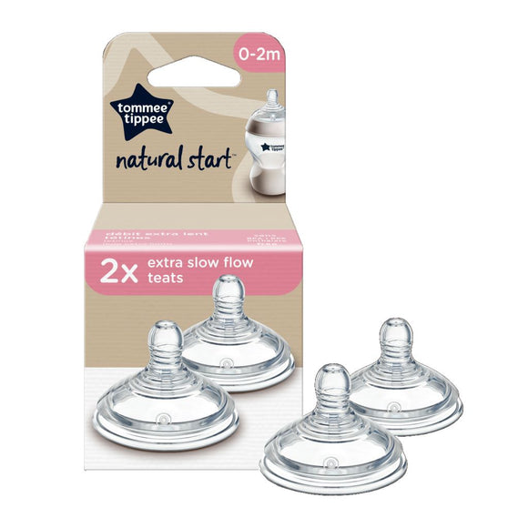 TOMMEE TIPPEE EXTRA SLOW FLOW TEATS- 2 PACK
