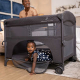 BABYWOMBWORLD 2-IN-1 CO-SLEEPER AND CAMP COT