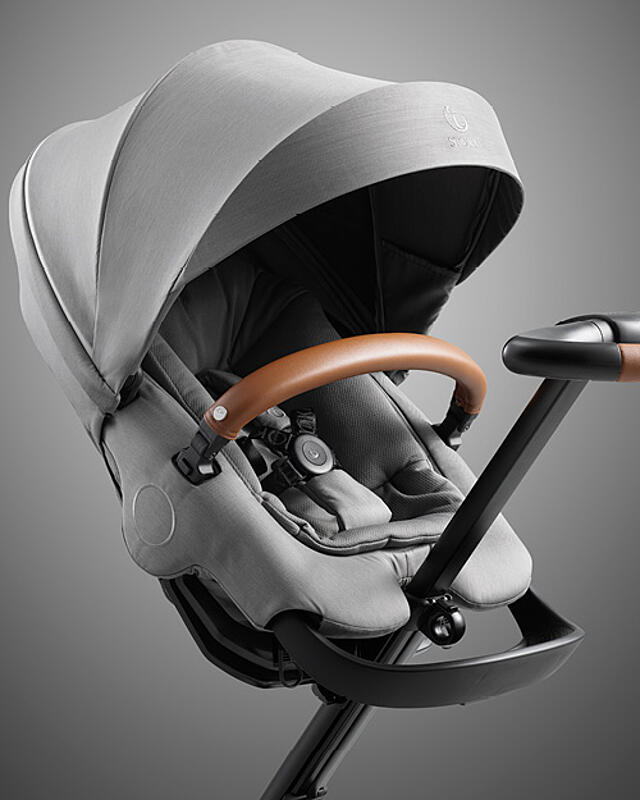 stokke xplory v6 car seat STOKKE® XPLORY® X WITH BASSINET & CAR SEAT ADAPTERS (display unit) –  Precious Cargo