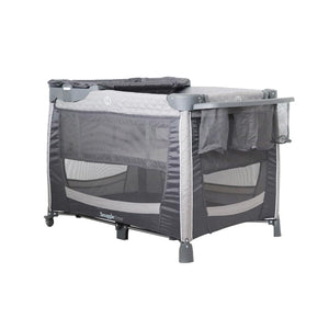SNUGGLETIME CAMP COT WITH CHANGER AND SIDE STORAGE