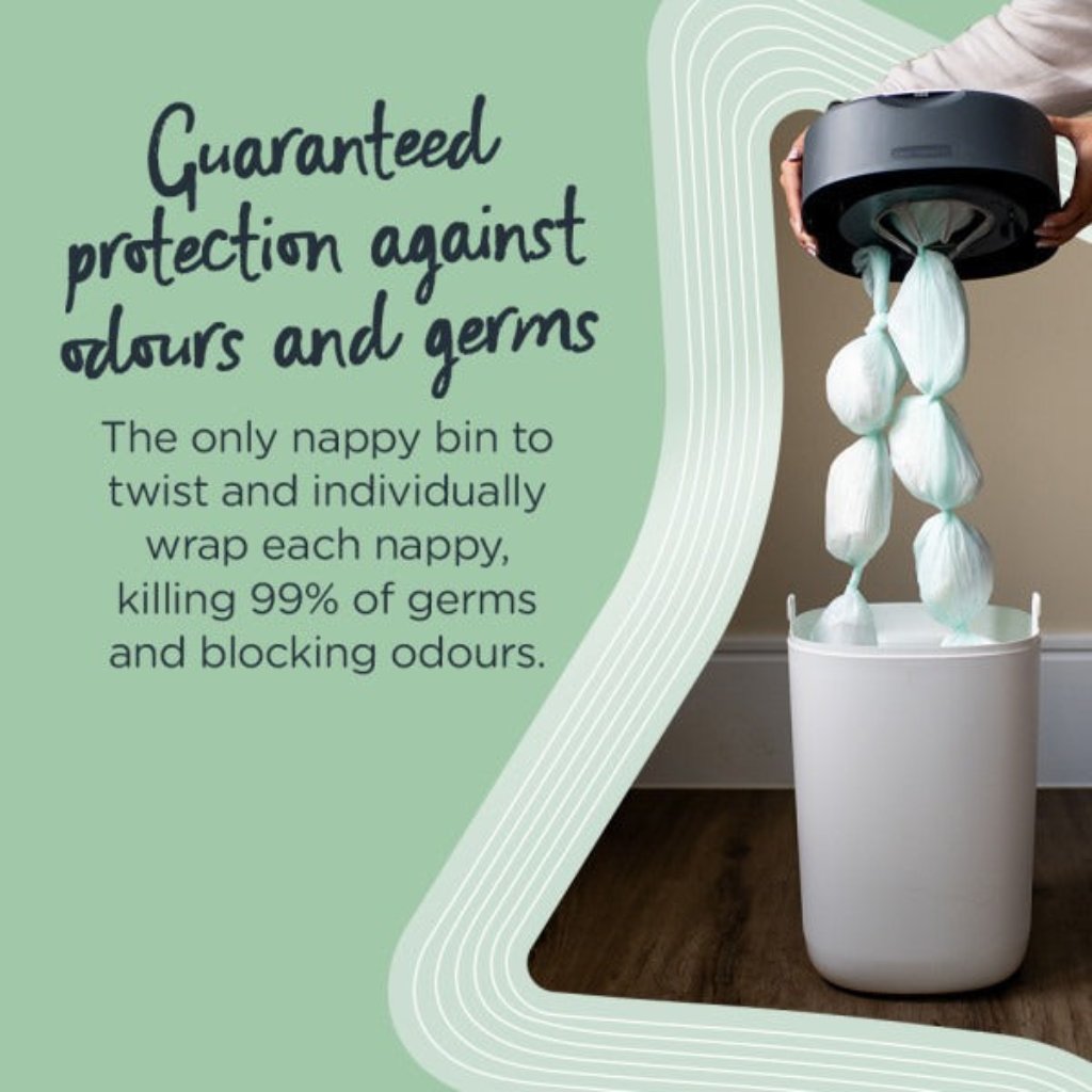 TOMMEE TIPPEE SANGENIC TWIST CLICK ADVANCED NAPPY BIN STARTER