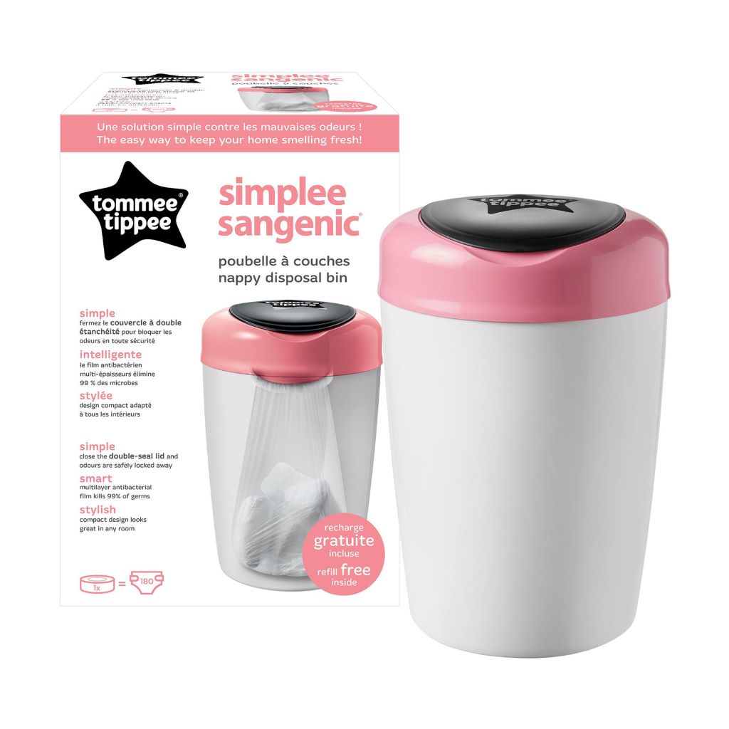 TOMMEE TIPPEE SIMPLEE SANGENIC NAPPY DISPOSAL BIN – Precious Cargo